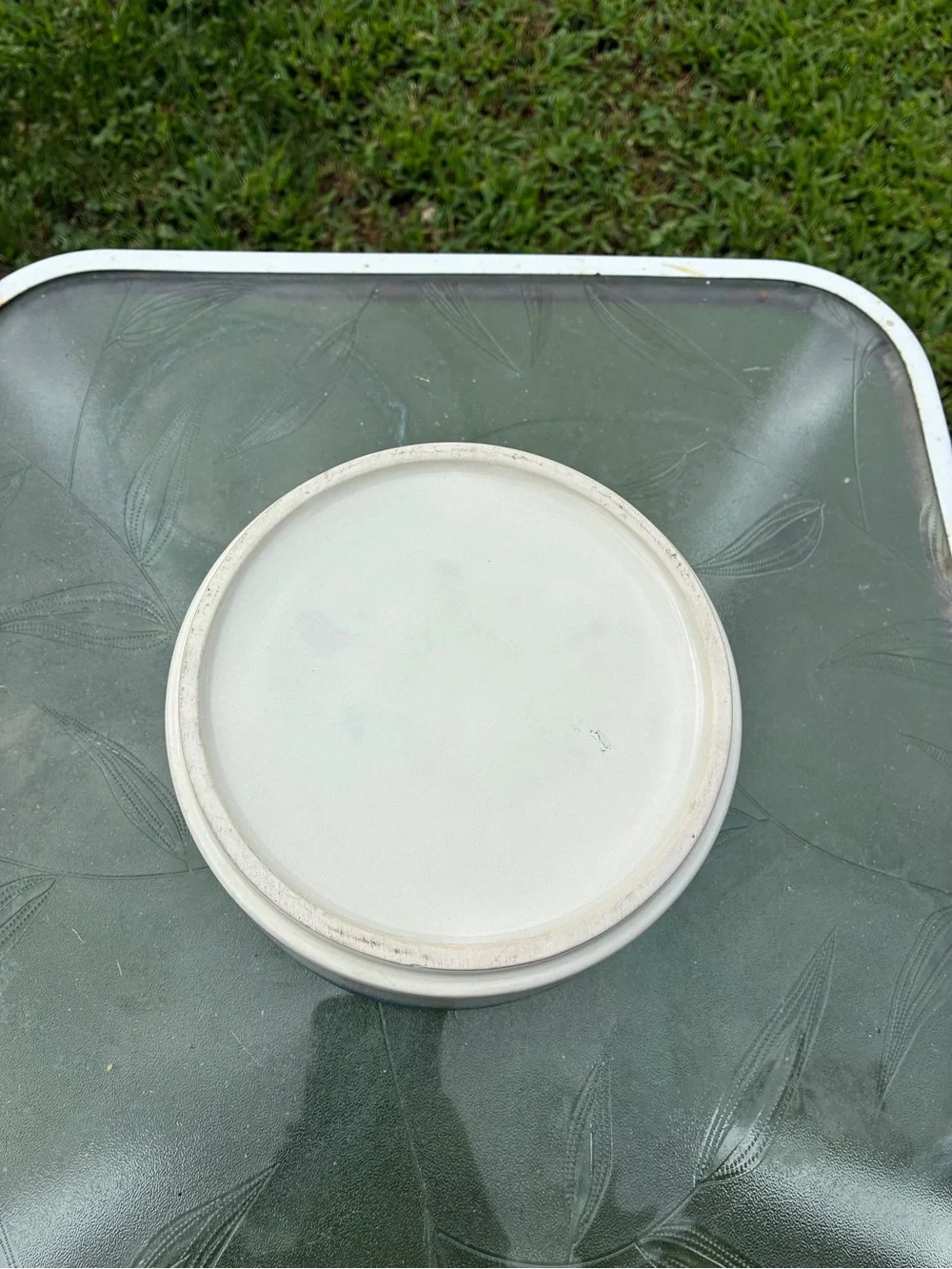 Blue Rim Ceramic Pet Food Slow-Flow Bowl
